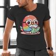 Adorable Book Lover Parrot With Reading Glasses Cute Men's V-Neck T-Shirt