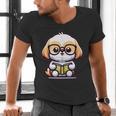 Adorable Book Lover Shih Tzu With Reading Glasses Cute Men's V-Neck T-Shirt