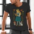 Alice In Wonderland Book Lover Lewis Carroll Rabbit Men's V-Neck T-Shirt