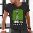 Alien Avoids Humans Sarcastic Introvert Humor Men's V-Neck T-Shirt Alien Avoids Humans Sarcastic Introvert Humor Men's V-Neck T-Shirt