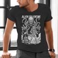 Alien Valentine Science Fiction Vintage Comic Book Men's V-Neck T-Shirt Alien Valentine Science Fiction Vintage Comic Book Men's V-Neck T-Shirt