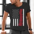 America Flag Read Book Reading Librarian Men Women Kids Men's V-Neck T-Shirt