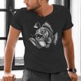 Anglerfish Reading Book Art Men's V-Neck T-Shirt Anglerfish Reading Book Art Men's V-Neck T-Shirt