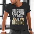 Anti Social Book Club Go Away I'm Reading Men's V-Neck T-Shirt Anti Social Book Club Go Away I'm Reading Men's V-Neck T-Shirt