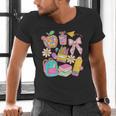 Apple Disco Pencil Books Bow Teacher Student Back To School Men's V-Neck T-Shirt Apple Disco Pencil Books Bow Teacher Student Back To School Men's V-Neck T-Shirt