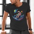 Astronaut Reading Book In Space Books Lover Bookworm Men's V-Neck T-Shirt Astronaut Reading Book In Space Books Lover Bookworm Men's V-Neck T-Shirt