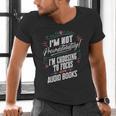 Audiobook Lover I’m Not Procrastinating Book Humor Men's V-Neck T-Shirt