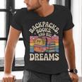 Backpacks Books And Big Dreams Cute Back To School Men's V-Neck T-Shirt