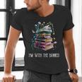 Im With The Banned Book Readers Librarians Read Banned Books Men's V-Neck T-Shirt Im With The Banned Book Readers Librarians Read Banned Books Men's V-Neck T-Shirt