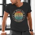 Im With The Banned Book Readers Retro Librarians Teachers Men's V-Neck T-Shirt