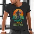 Bigfoot Introvert People Not A Big Fan Retro Sasquatch Men's V-Neck T-Shirt Bigfoot Introvert People Not A Big Fan Retro Sasquatch Men's V-Neck T-Shirt