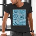 Blue Comic Book Blue Graphic Men's V-Neck T-Shirt