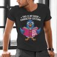 This Is My Book Character Costume Cute Pigeon Kids Reading Men's V-Neck T-Shirt