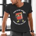 This Is My Book Character Costume- Dabbing Book Kids Men's V-Neck T-Shirt