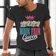 Book Fair Queen Men's V-Neck T-Shirt Book Fair Queen Men's V-Neck T-Shirt