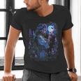 Book Fantasy Art Beautiful Elf Princess Fairy Men's V-Neck T-Shirt Book Fantasy Art Beautiful Elf Princess Fairy Men's V-Neck T-Shirt