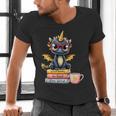 Book Lover Cute Baby Dragon Reading Men's V-Neck T-Shirt Book Lover Cute Baby Dragon Reading Men's V-Neck T-Shirt