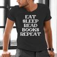 Book Lover Book Eat Sleep Read Books Repeat Men's V-Neck T-Shirt