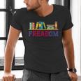 Book Lover Freedom Librarian Vintage Retro Reading Present Men's V-Neck T-Shirt Book Lover Freedom Librarian Vintage Retro Reading Present Men's V-Neck T-Shirt