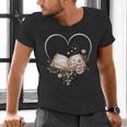 Book Lover Heart Shaped Reading Art Librarian Men's V-Neck T-Shirt Book Lover Heart Shaped Reading Art Librarian Men's V-Neck T-Shirt