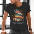 Book Lover Librarian Reading Library Readers Men's V-Neck T-Shirt