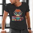 Book Lover Reading Platypus Men's V-Neck T-Shirt
