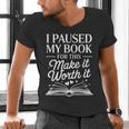 Book Lover Reading Quote For Reading Teacher Men's V-Neck T-Shirt