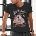 Book Lover Saying Buy Me Books And Call Me A Good Girl Men's V-Neck T-Shirt Book Lover Saying Buy Me Books And Call Me A Good Girl Men's V-Neck T-Shirt