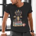 Book Lover Stay Weird Be Kind Read Books Baby Dragon Men's V-Neck T-Shirt