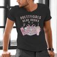 Book Lover's Pretty Girl's Read Books Men's V-Neck T-Shirt