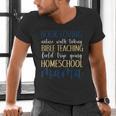 Book Loving Nature Walk Taking Bible Teaching Field Trip Men's V-Neck T-Shirt
