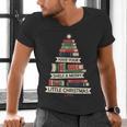 Book Merry Little Christmas Tree Holiday Men's V-Neck T-Shirt Book Merry Little Christmas Tree Holiday Men's V-Neck T-Shirt