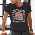 Book Nerd Just A Girl Who Loves Books Literary Enthusiast Men's V-Neck T-Shirt Book Nerd Just A Girl Who Loves Books Literary Enthusiast Men's V-Neck T-Shirt