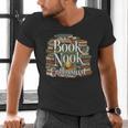 Book Nook Enthusiast Cozy Library Reader Collector Men's V-Neck T-Shirt