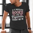 Book And Pajamas Humorous Book Lover Reading Bedtime Men's V-Neck T-Shirt