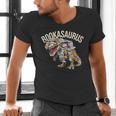 Book Reading Dinosaur T-Rex Dino Bookworm Men's V-Neck T-Shirt Book Reading Dinosaur T-Rex Dino Bookworm Men's V-Neck T-Shirt