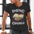 Book Reading Reading Can Seriously Damage Your Ignorance Men's V-Neck T-Shirt Book Reading Reading Can Seriously Damage Your Ignorance Men's V-Neck T-Shirt