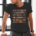 Book Book Shelves Library Men's V-Neck T-Shirt Book Book Shelves Library Men's V-Neck T-Shirt