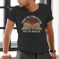 Book Vintage I Read The Constitution For The Articles Men's V-Neck T-Shirt