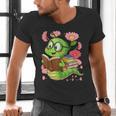 Book Worm Costume World Book Day Cute Kawaii Worm Reading Men's V-Neck T-Shirt