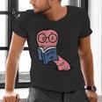 Book Worm Pun Read Reading Librarian America Men Women Kids Men's V-Neck T-Shirt