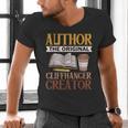 Book Writer Cliffhanger Creator Author Book Writing Novelist Men's V-Neck T-Shirt Book Writer Cliffhanger Creator Author Book Writing Novelist Men's V-Neck T-Shirt