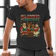 All Booked For Christmas Book Lover Men's V-Neck T-Shirt All Booked For Christmas Book Lover Men's V-Neck T-Shirt