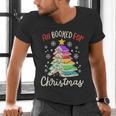 All Booked For Christmas Book Lovers Xmas Tree Women Men's V-Neck T-Shirt