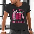 All Booked Read Book Reading Librarian Men Women Kids Men's V-Neck T-Shirt