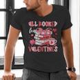 All Booked For Valentines Book Coffee Teacher Women Men's V-Neck T-Shirt