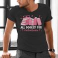 All Booked For Valentines Couple Bookworms Valentine’s Day Men's V-Neck T-Shirt All Booked For Valentines Couple Bookworms Valentine’s Day Men's V-Neck T-Shirt