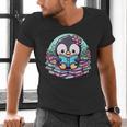 Bookish Penguin Heart A Readers Love Penguins Men's V-Neck T-Shirt Bookish Penguin Heart A Readers Love Penguins Men's V-Neck T-Shirt