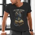 Bookish Quote I Am a Book Dragon Not a Worm Reading Book Men's V-Neck T-Shirt Bookish Quote I Am a Book Dragon Not a Worm Reading Book Men's V-Neck T-Shirt