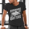 Bookmarks Quote Library Book Reader Men's V-Neck T-Shirt